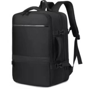 Backpack Large Capacity Expandable Backpack Multifunction USB Charging  Business Bag For Laptop Up to 17.6" Luggage Bag - Black
