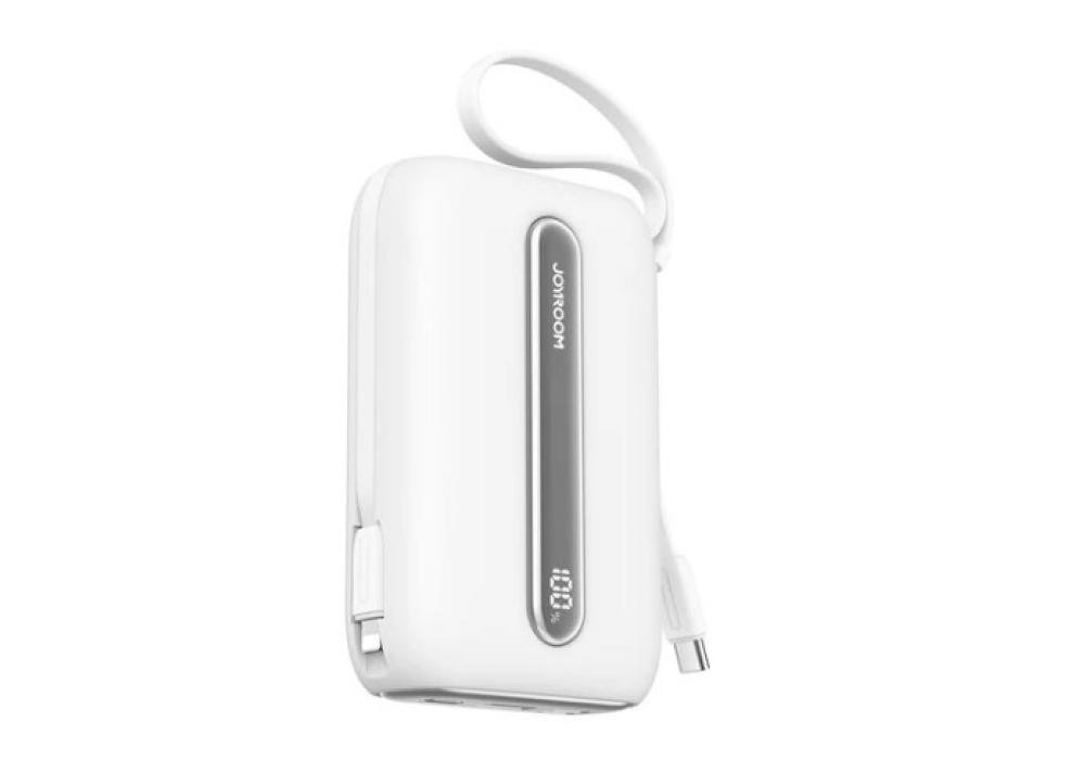 Joyroom JR-L012 Plus Colorful Series mini Power Bank with Dual Cables 20000mAh 18 Month Warranty (White)