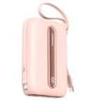 Joyroom JR-L012 Plus Colorful Series mini Power Bank with Dual Cables 20000mAh 18 Month Warranty (Rose Pink)