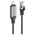 Promate High-Speed USB-C to Gigabit Ethernet Cable 5M 1000Mbps RJ45 Ethernet Router, Modem, or Network Switch - Image 2