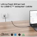 Promate High-Speed USB-C to Gigabit Ethernet Cable 5M 1000Mbps RJ45 Ethernet Router, Modem, or Network Switch - Image 3
