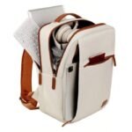 Okade Laptop Backpack Up to 15.6" Laptops S2305 Protective Case Water Resistant Exterior - Creamy White