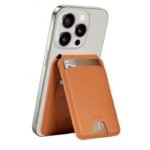 WIWU Mag Wallet FM MW-005 Apple-Certified Slim & Magnetic Functionality Connect To Find My Phone App Find Your Wallet - Brown