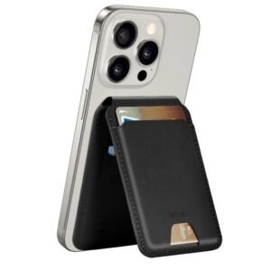 WIWU Mag Wallet FM MW-005 Apple-Certified Slim & Magnetic Functionality Connect To Find My Phone App Find Your Wallet - Black