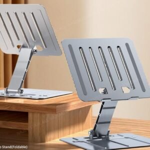 Adjustable Laptop Stand Aluminum Alloy A1 Riser Ergonomic Notebook Holder Home Office PC Tray Rack Foldable & Portable