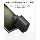Anker 313 A2643G11 Ace 2 Wall Charger Type-C 45W Fast Charging - Black / 18 Months Warranty - Image 4