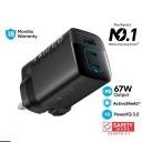 Anker Charger 336 Powerport 67W USB C Gan Charger A2674 - Black / 18 Months Warranty - Image 2
