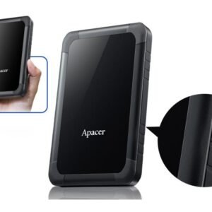 APACER AC532 2TB USB3.2 SuperSpeed, Shockproof & Anti Vibration Protection Portable Hard Drive - 2 Years Warranty