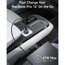 Anker 535 Car Charger (67W) All Three Devices are Connected With USB-C To USB-C Cable / 18 Months Warranty - Image 2