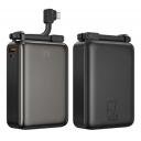 WiWU New Tank Power bank 67W Fast Charging 20000mAh Power Bank Wi-P012 Type-C + USB-A with Built-in charging cable - Black - 18 Months Warranty - Image 5