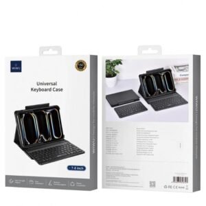 Wiwu Universal Keyboard Case 7-8 (English& Arabic) Black - 18 Month Warranty