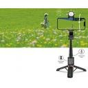 WiWU mini portable selfie stick with remote control wireless bleutooth Selfie stick for photo SE011 with beauty Light - 18 Month Warranty - Image 2