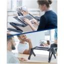 Adjustable Laptop Desk, Laptop Stand for Bed Portable Lap Desk Foldable Table Workstation Notebook Riser with Mouse Pad, Ergonomic Computer Tray Reading Holder Bed Tray Standing Desk - Image 3