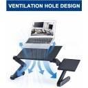 Adjustable Laptop Desk, Laptop Stand for Bed Portable Lap Desk Foldable Table Workstation Notebook Riser with Mouse Pad, Ergonomic Computer Tray Reading Holder Bed Tray Standing Desk - Image 4