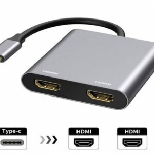 USB C to HDMI Adapter 4K @ 60Hz, USB C to HDMI Adapter, USB Type-C to HDMI Converter for MacBook Pro/Air, Pad Pro/Air, Galaxy S20/10 and More