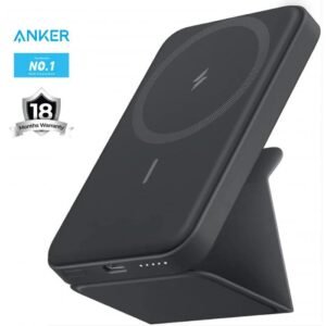 Anker 622 Magnetic Wireless Charger Slim and lightweight w/ Foldable Phone Stand 5000mAh Power Bank for iPhone (Black) - 18 Month Warranty