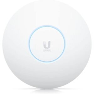 Ubiquiti UniFi U6-Enterprise WiFi 6E 4×4 MIMO PoE+ Access Point, 140m Coverage,600+ Devices 2.5GbE Uplink, Ceiling Mount for High-Density Environment