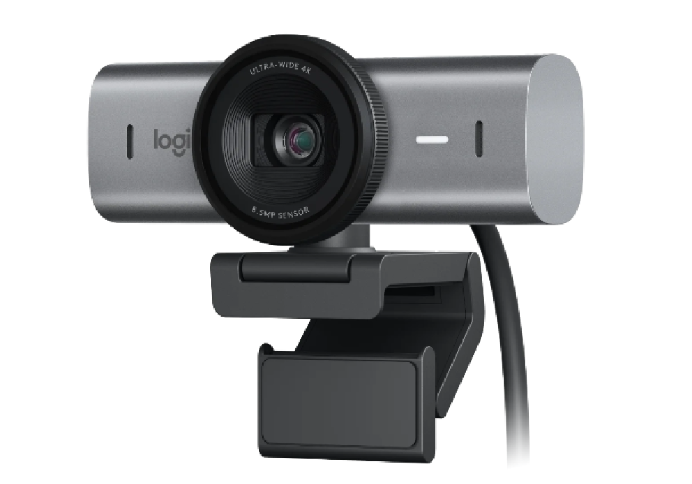 Logitech MX Brio 4K Ultra HD Collaboration and Streaming Webcam 4K/30fps (3840x2160 pixels) 2x finer image detail in difficult lighting conditions