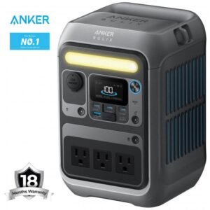 Anker SOLIX C300 Portable Power Station, Outdoor 288Wh LiFePO4 Battery, 300W (600W Surge) Solar Generator, 140W Two-Way Fast Charging, for Camping, Traveling, and Emergencies - 18 Month Warranty