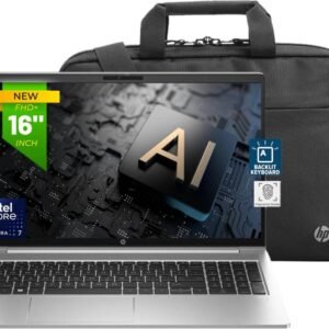 HP ProBook 460 G11 Business Laptop Intel® Core™ Ultra 7 155U, 16 GB DDR5, 512 GB SSD 16" WUXGA (1920 x 1200), IPS, w/ Renew Business 17.3-inch Bag - Pike Sliver