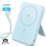 Anker Zolo 10000mAh 30W Magnetic Power Bank with USB C Cable A1685  (Blue) - 18 Month Warranty