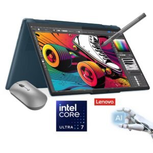 Laptop Lenovo Yoga 7 2-in-1 14IML9, Intel Core™ Ultra 7 155U Intel® AI Boost, 16GB DDR5X, 1TB SSD, 14" FHD+ (1920x1200) IPS 300nits Dolby Vision Touch, Digital Pen, Yoga Slim Mouse, 2 Year Warranty - Tidal Teal