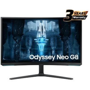 Samsung Odyssey Neo G8 32" 4K UHD Curved HDMI 2.1 Monitor, VA Quantum Matrix Mini-Led, 240Hz, 1ms(GTG), HDR 2000, 99% sRGB, FreeSync w/ Core Sync & Ergonomic Stand