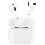 Promate FreePods-2 High Fidelity In-Ear Bluetooth v5.0 w/ Built-in Mic 25H Playback Time Auto Pairing & Wireless Charging Case - White