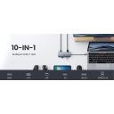 UGREEN USB C Hub, 10-in-1 USB-C Docking Station, 4K HDMI& VGA Dual Monitor, 1Gbps Ethernet, 100W PD, 3 3.0 Ports, 3.5mm Audio Jack, SD/TF Card Reader Multiport Adapter for MacBook iPad Dell HP - Image 3