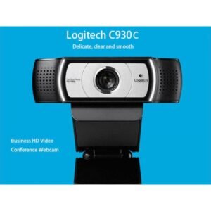 Logitech C930c FHD Smart 1080P Webcam with Cover for Computer Zeiss Lens Sensor HQ CMOS, USB Video Camera 4 Time Digital Zoom Web cam
