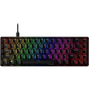 HyperX Alloy Origins 65 - Mechanical Gaming Keyboard – Compact 65% Form Factor - Linear Red Switch - Double Shot PBT Keycaps - RGB LED Backlit - NGENUITY Software Compatible,Black