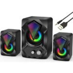 Leerfei E-1307 Bluetooth USB Speaker With RGB LED Light