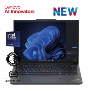Laptop 2024 ThinkPad E14 Gen 6 | Intel® Core™ Ultra 5 125U 12 Core,  Intel® AI Boost, up to 11 TOPS, 16GB DDR5 (Customized) 14" WUXGA With Casual Toploader 2 Years Warranty