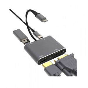 AirSky Usb-c to HDTV to Hub PD & HDTV & VGA & USB & Audio Charging PD 3.0 compatible with for Nintendo SWITCH - HC-11