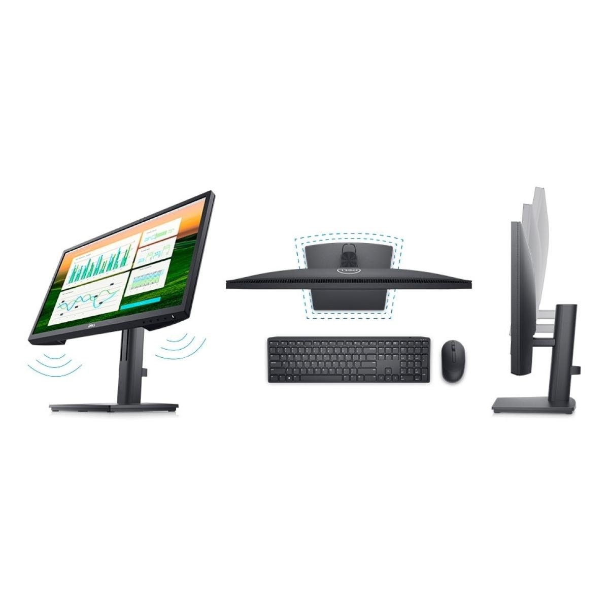 Dell E2222HS 22" Monitor VA Full HD @60Hz,DP/HDMI/VGA Height Adjustment w/ Built in Speakers - Image 2