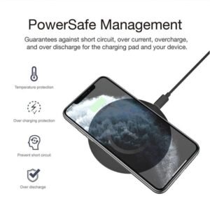 Energizer WCP105 For Smartphone, Tablets & more up to 15W fast charge for any Qi-compatible devices - Black