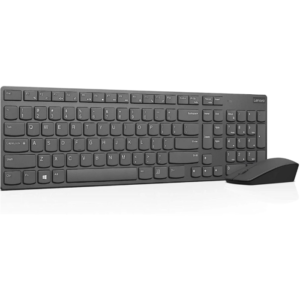 Lenovo Professional Ultraslim Wireless Combo Chargeable Keyboard & 2 AAA Batteries For Mouse Arabic / English