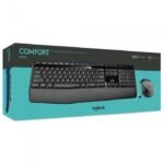 Logitech MK345 Wireless Combo Full-Sized Keyboard with Palm Rest and Comfortable Right-Handed Mouse, 2.4 GHz Wireless USB Receiver, Compatible with PC, Laptop,Black