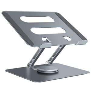A6 Laptop Lifting Bracket 360 Degree Rotating Aluminum Alloy Folding Notebook Stand - Grey