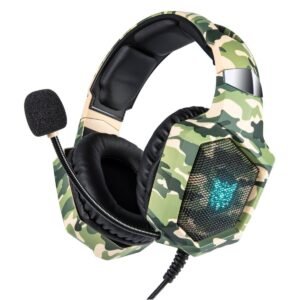 ONIKUMA K8 ARMY CAMOUFLAGE GAMING HEADSET STEREO SURROUND WITH MICROPHONE