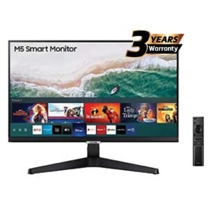 SAMSUNG M5 24" IPS FHD HDR10 Smart Monitor - with Netflix, YouTube, HBO, Prime Video and Apple TV Streaming , Black