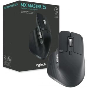 Logitech MX Master 3S - Wireless (Performance) Mouse with Ultra-fast Scrolling, Ergo, 8K DPI, Track on Glass, Quiet Clicks, USB-C, Bluetooth, Windows, Linux, Chrome - Graphite