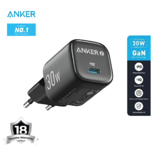 Anker Zolo A2698L11 Wall Charger Type-C 30W Fast Charging - Black  / 18 Months Warranty