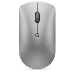 Lenovo 600 Bluetooth Silent Mouse, Blue Optical Sensor, Adjustable DPI, 4 Button, Microsoft Swift Pair, Windows, Chrome, GY50X88832, Gray