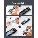 UGREEN M.2 NVMe SSD Enclosure USB 3.2 Gen 2 10Gbps NVMe External Enclosure, Aluminum Tool-free Hard Drive Enclosure USB Type C - Image 5