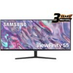 SAMSUNG ViewFinity S5 (C500) 34" UWQHD (3440 X 1440) Flat Business Monitor VA, 100Hz, 5MS, HDR10, FreeSync w/ Ultrathin Bezel Display