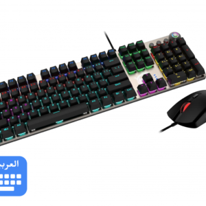 MSI Forge GK310 Combo RED AR - ENG  Gaming RGB Mechanical Red Switches & Durable Mouse Switches Forge Mouse Set, Anti-Ghosting, Precise Optical Sensor 7200 DPI Optical Sensor