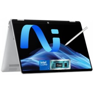 HP OmniBook 5 Flip 14 inch Laptop PC 14-fp0015ne Intel® Core™ 7 150U 5.4 GHz 16 GB LPDDR5-5200, 1 TB M.2 SSD, 14-inch diagonal, 2K (1920 x 1200) IPS Touch w/ HP Rechargeable MPP 2.0 Tilt Pen - Windows 11 Home