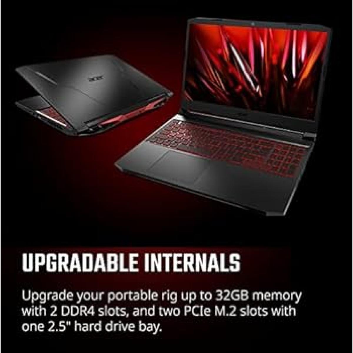 Acer Nitro 5 AN515-57-77P5 NEW 11Gen Core i7-11800H with RTX 3050TI & 16 GB DDR4 1TB SSD 15.6" IPS FHD 144Hz Display - 11th Generation - Image 5