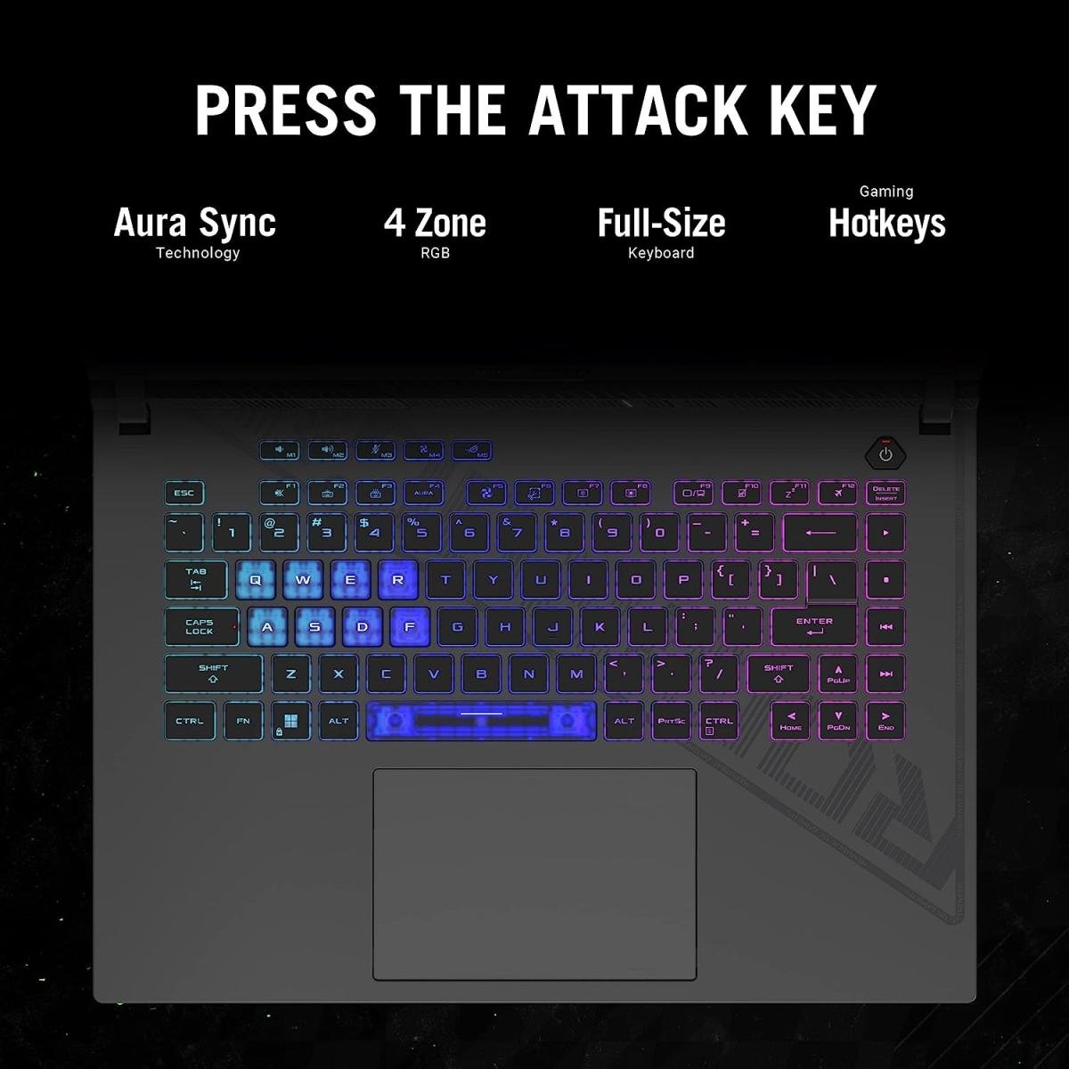 Laptop ASUS ROG Strix G16, Core i7-13650HX 13th Generation , RTX 4060 8GB, 16 GB DDR5 , SSD :512GB SSD, ( 16" FHD+ 165Hz ) Eclipse Gray - Image 5